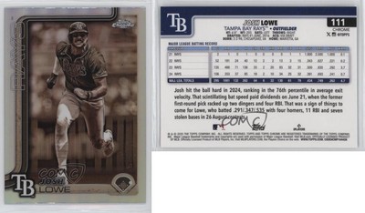 2025 Topps Chrome Sepia Refractor Josh Lowe #111
