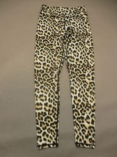 Unbranded Size M Womens Animal Print Stretch Waist High Rise Ankle Leggings 591