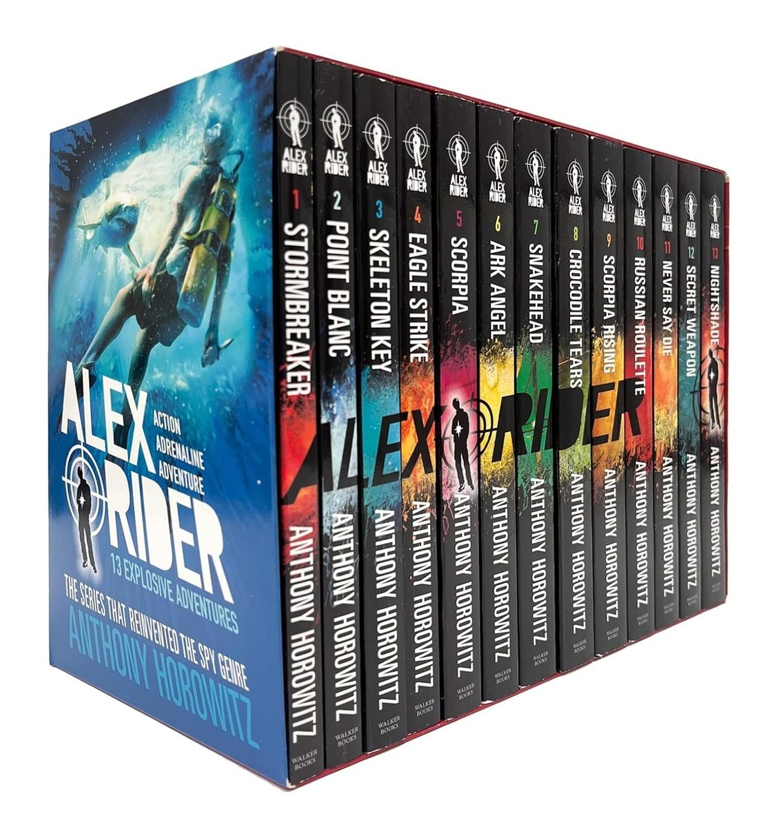 Alex Rider Series 1 - 13 Books Set By Anthony Horowitz Secret