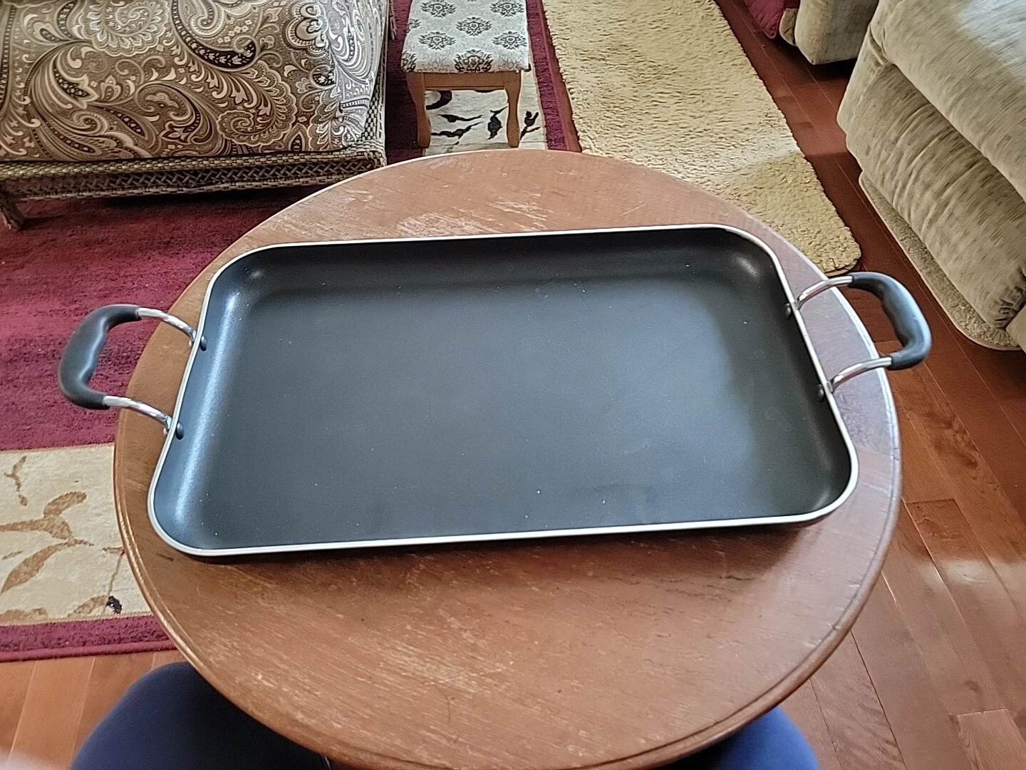 T-fal Double Burner Griddle, Nonstick, Black 18" X 11.25"