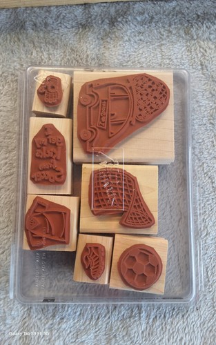 Stampin' Up! I Love Soccer Set 7 Briefmarken Sport Tor Liga Verein - Bild 3 von 3