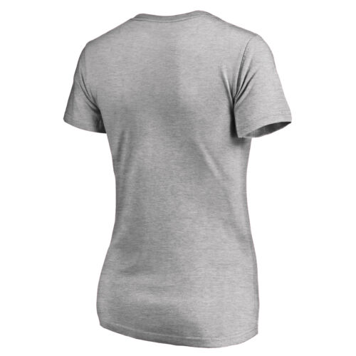 Women's Ash Atlanta Braves Cooperstown Collection Wahconah V-Neck T-Shirt - Picture 3 of 3