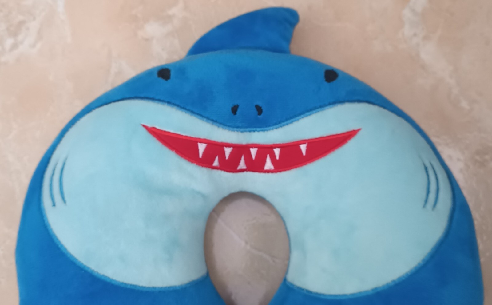 Kirkton House Shark UShaped Neck Pillow with Eye Mask Kids SET Blue eBay