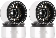 INJORA 1.9" Beadlock Wheel Rim - 153G Super Heavy Brass & Aluminum Deep Dish Whe