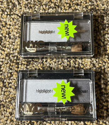 Lot Of 2  NYC New York Color Eye 2 Eye Eyeshadow Color & Contour 804B Blue Smoke