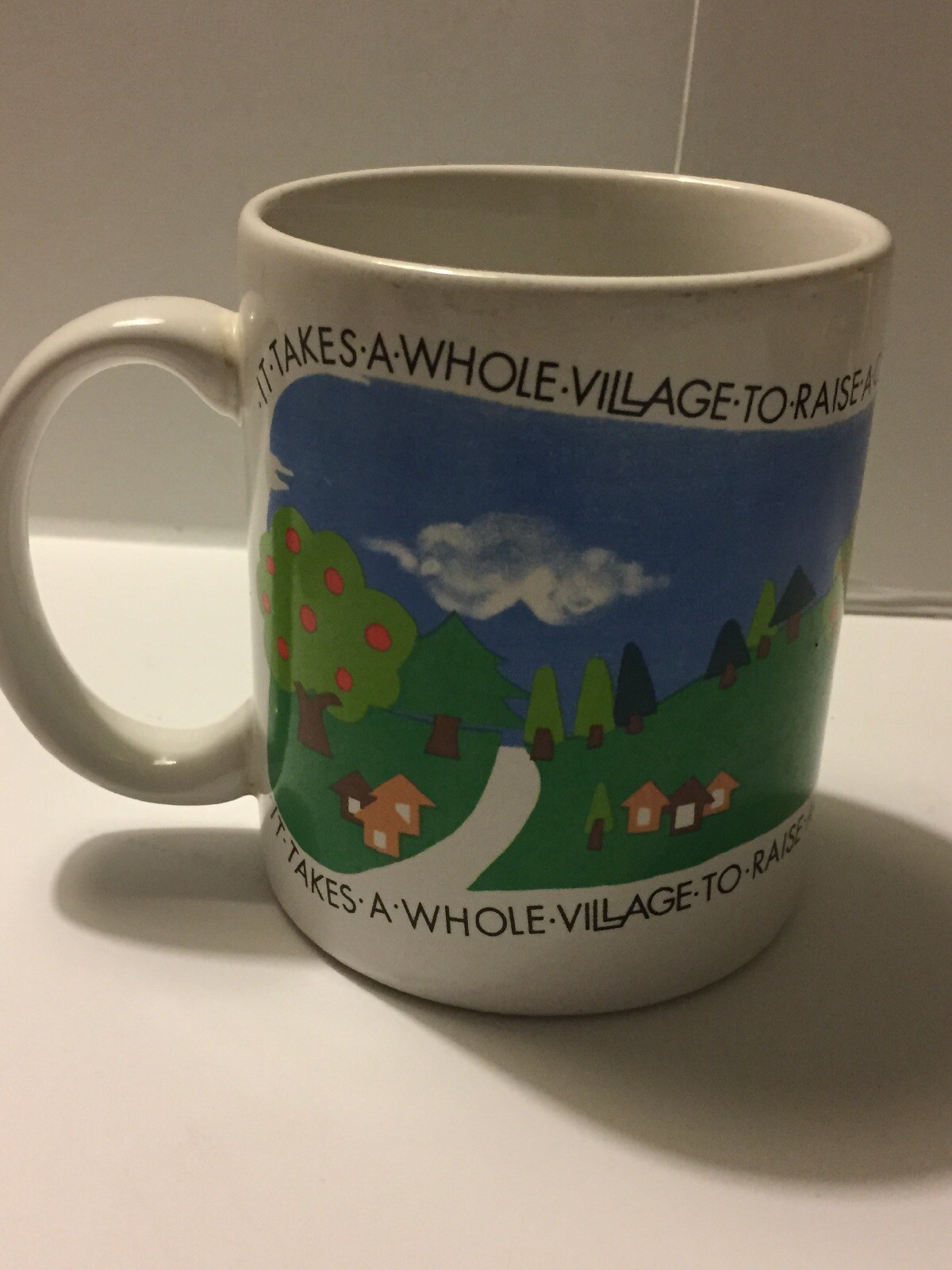 It Takes A Whole Village to Raise a Child Ceramic Coffee Cup 3 3/4"H ...