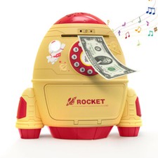 Money Safe Kids Piggy Bank Toy Money Bank Cash Coin Electronic Password Lock ATM