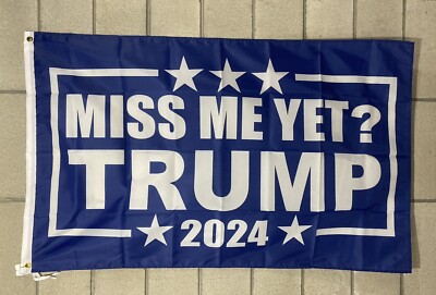 Donald Trump 2024 Flag – 3x5 Foot – Polyester – Red White Blue – USA Made