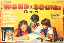 1980 MEGO 2-XL WORD  SOUND GAME W/ BOOKLET COMPLETE FOR TALKING ROBOT 8 TRACK