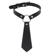 New Fashion PU Leather Adjustable Collar Fashion Accessory Necktie Punk Choker