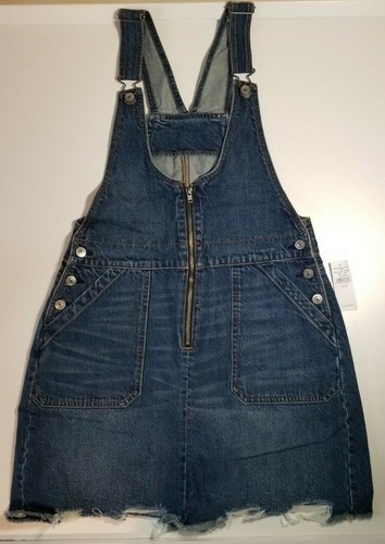 Overall Ripped Jean Skirt Size 