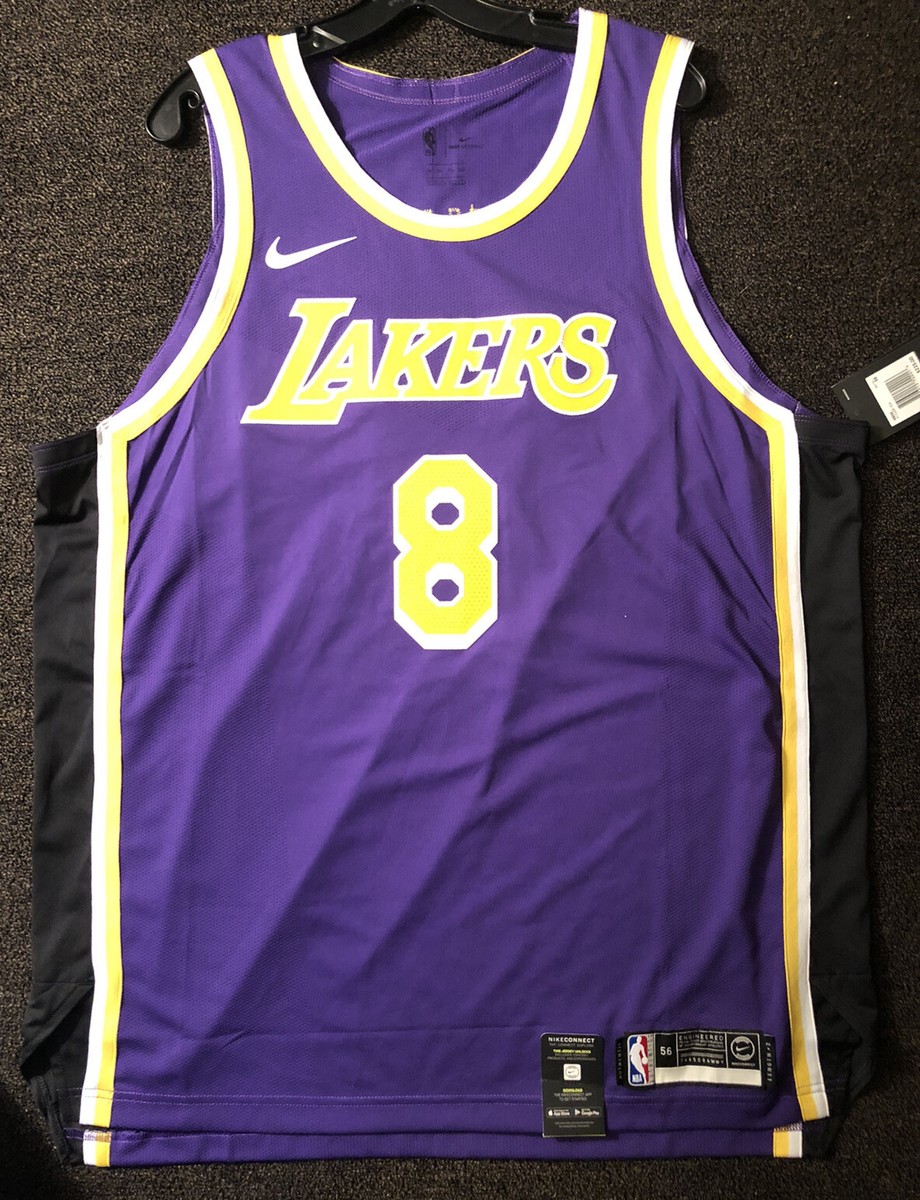 Kobe Bryant Purple #8 Lakers Nike Authentic Jersey Sz 56
