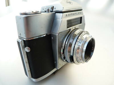 Vintage 35mm Camera AGFAFLEX, AGFA COLOR APOTAR 50/2.8 lens.READ
