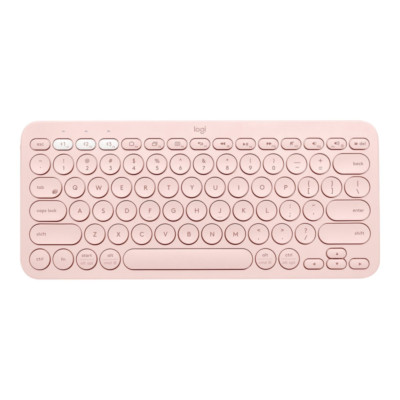 Logitech K380 Multi-Device Bluetooth Tastaur rose, Kabellose Reichweite: 10 m
