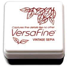 VersaFine Pigment Mini Ink Pad-Vintage Sepia (Pack of 4)