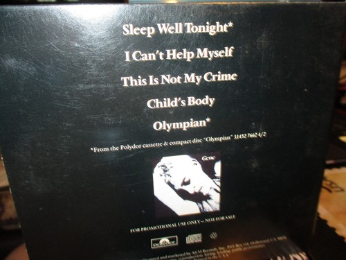 1995 GENE Sleep Well Tonight US 5 Track Promo Digipack CD Polydor 31457 92472 NM - Picture 2 of 3