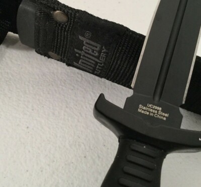 UNITED CUTLERY M48 COMBAT TOOTHPICK KNIFE W/ SHEATH -AUS-8