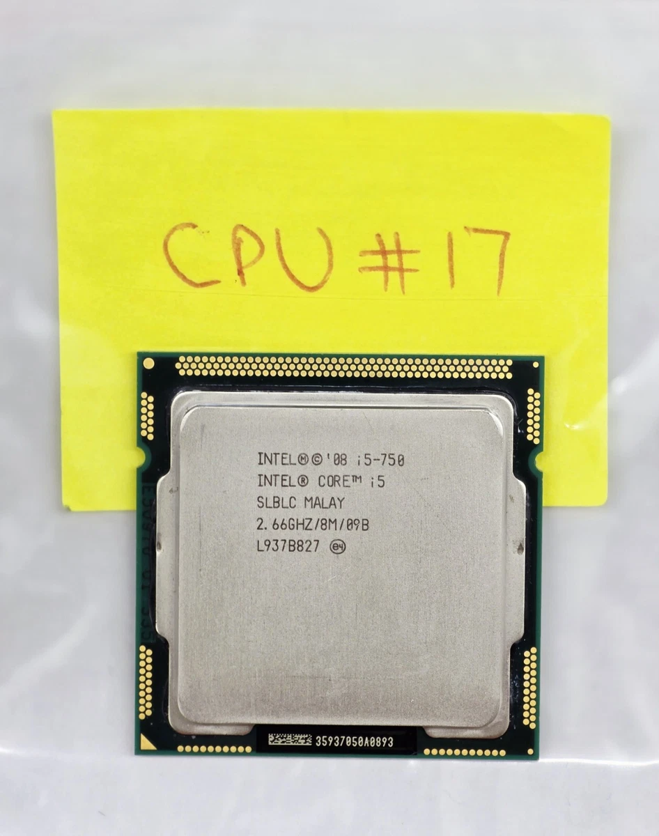 値下げ。　白い　、きれいなパソコン　Core i5－750 Intel Core i5-750 Intel Core i5 1st Gen. Computer Processors for