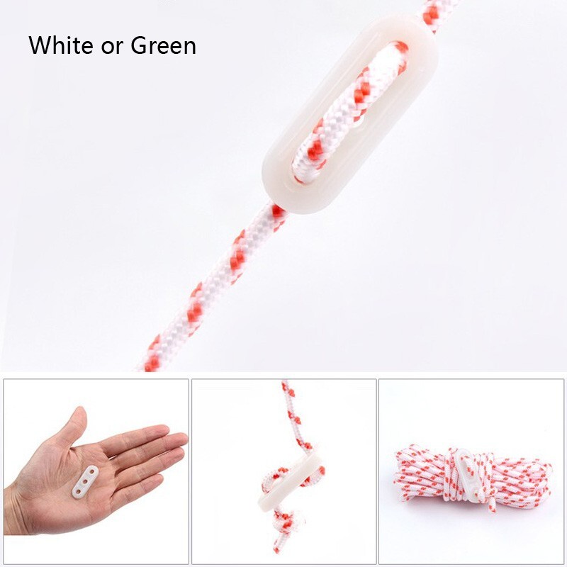 Easy Installation Plastic Guyline Runners for Tent Awning Cord Rope Set