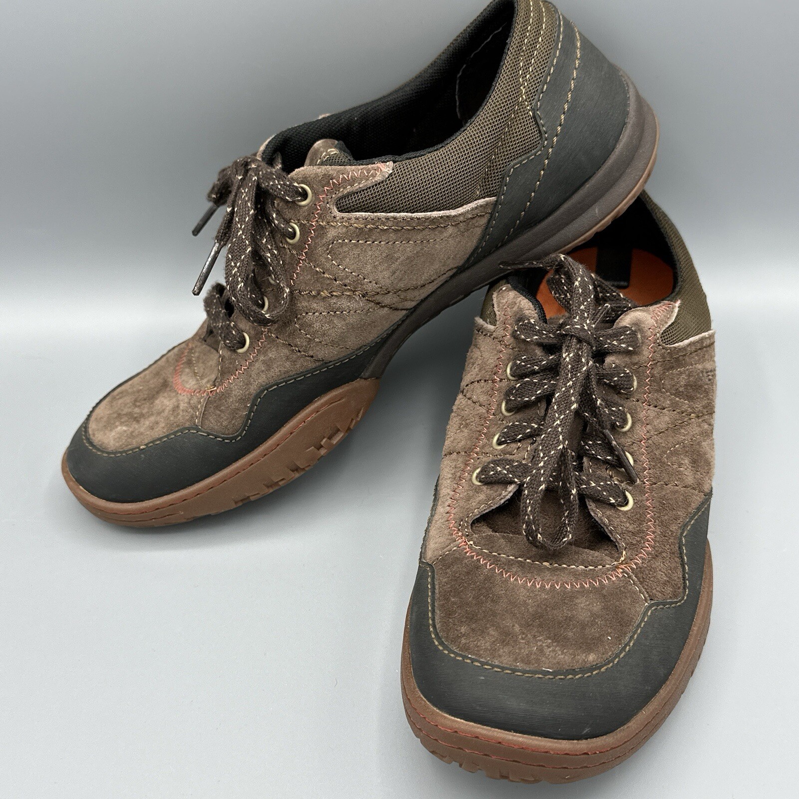 Scarpe Merrell Albany da donna taglia 9 marroni sneakers da trekking in pelle espresso trail