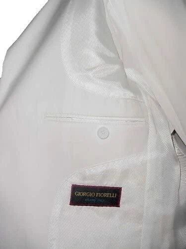 Traje para hombre GIORGIO FIORELLI 3 botones blanco liso  Foto 4 de 4