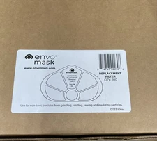 New Envo Mask Replacement Filters, Box of 100  PN 39827 Use by Date 04/2025 
