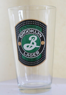 Brooklyn Lager - Pre-Probhition Beer - Beer-Ale Glass  6 inches