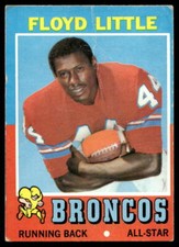 1971 Topps #110 Floyd Little Denver Broncos VG-VGEX crease