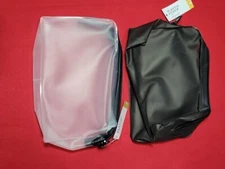 Travel & Go - Cosmetics & Other Accessories Plastic Travel Pouchs - Clear and Bl