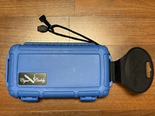 Cigar Caddy Gift Set with Palio Vesuvio Lighter and Palio Cutter BLUE NEW