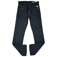 Replay Jimi Men's Jeans Pants Straight Leg Regular 44 S W28 L32 Dark Blue NEW