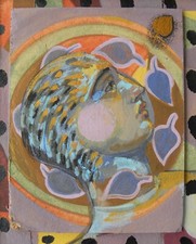 Bruno CECCOBELLI (Montecastello di Vibio 1952) FUOR DI LUI splendida opera 30x24