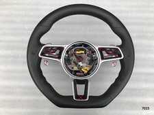 PORSCHE 911 BOXSTER CAYENNE MACAN PANAMERA ERGONOMIC INLAYS NAPPA FLAT BOTTOM