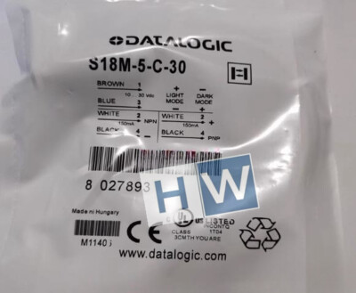 1PC Brand New DATALOGIC Photoelectric Sensor S18M-5-C-30 Quality Assurance 100%