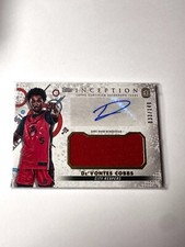 De'Vontes Cobbs 2022 Topps Inception OTE Patch Auto IARC-DC3 City Reapers /149
