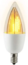 Euri Lighting Flickering Flame Bulb Decorative Candelabra 80lm - E12 White Base