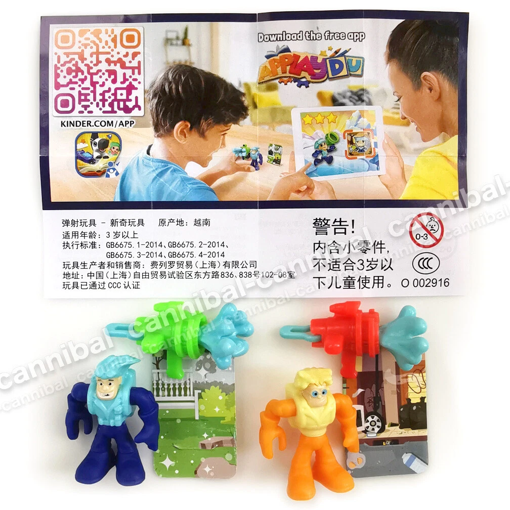 KINDER Joy Surprise Eggs Toy VU027 VU042 set of 2 MONSTER CLEANERs