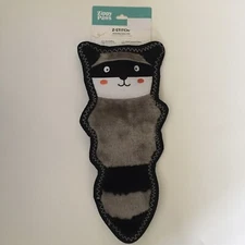 NEW Zippy Paws Durable Dog Toy Z Stitch Raccoon Flat with Squeakers