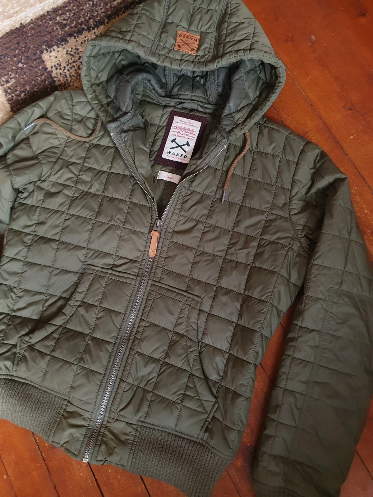 WAXED Canadian Railway Space 2000 Padded Puffer Jacket,sz S