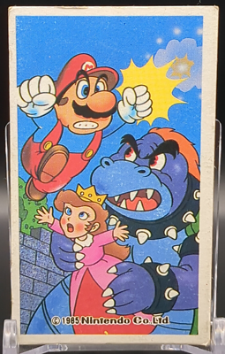 MARIO Peach Bowser SUPER MARIO BROS Card Menko 1985 Nintendo