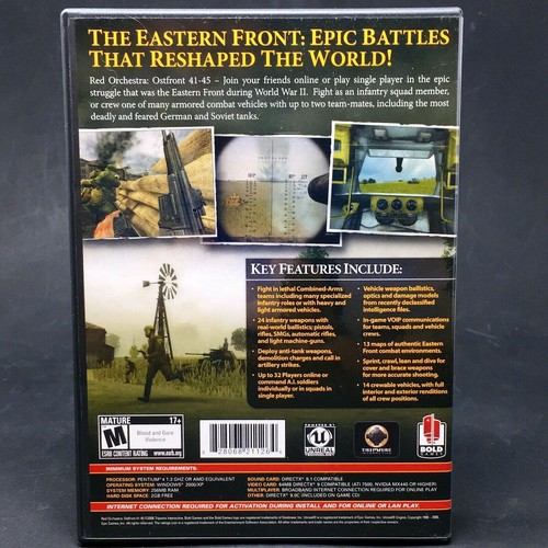 Red Orchestra Osfront 41-45 PC CD-ROM Tripwire Interactive Bold Games 2006 - Picture 3 of 4