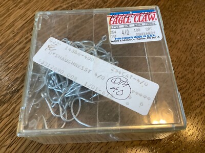 40 Eagle Claw Oshaunesy Hooks 4/0 catfish trot line