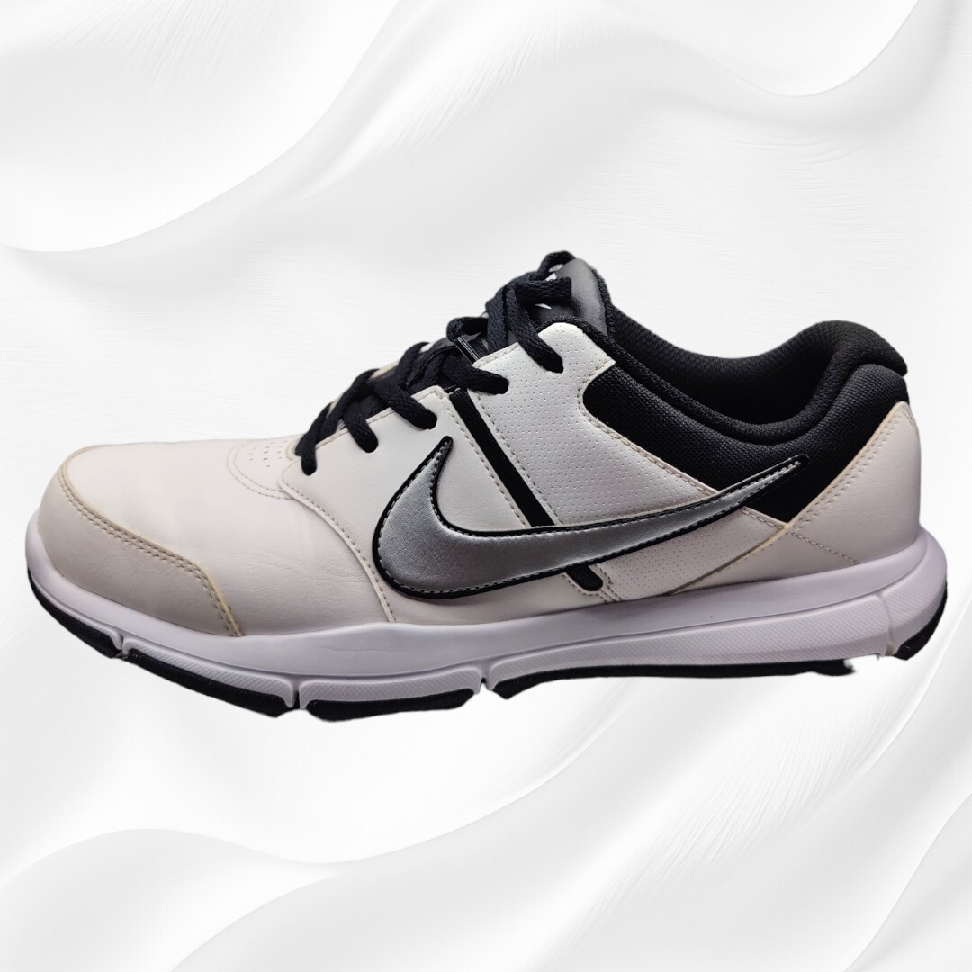 Nike Men's Golf Shoes Durasport 4 Sz 8.5W White Black Soft Spike 844551