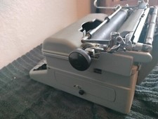 Royal KMG typewriter mint working 9.8/10 grey with ink tape and cover thumbnail
