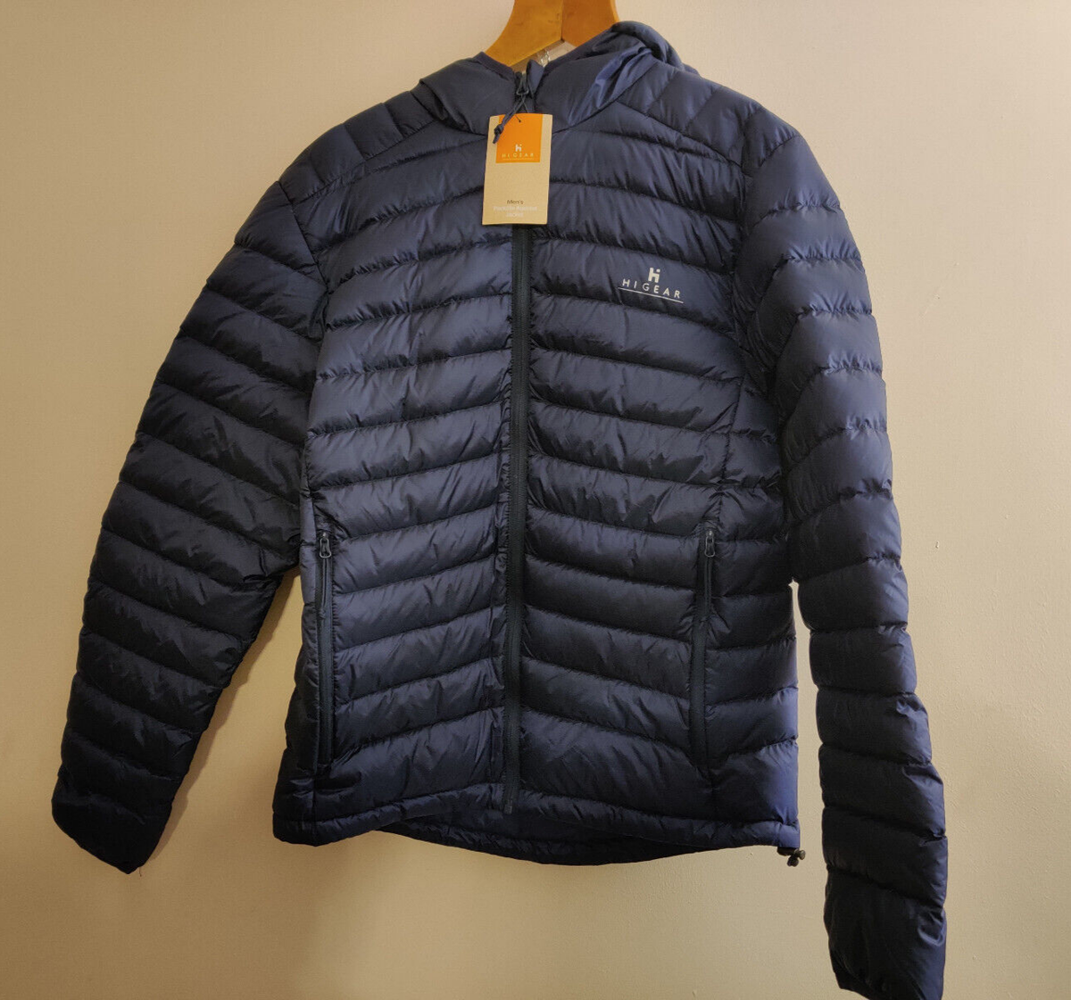 HI GEAR Mens Packlite Alpinist Jacket Duck Down Navy Size S UK