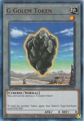 G Golem Token NM MAMA 1st Magnificent Mavens Yugioh | eBay G Golem Token NM MAMA 1st Magnificent Mavens Yugioh | eBay