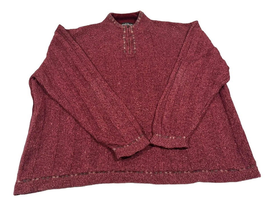 Woolrich Sweater - Size 2XL - Dark Pink Color - Image 3 of 4
