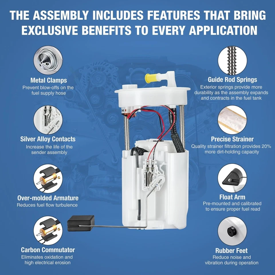 Fuel Pump For Honda Accord Acura TSX 2.4L L4 2008 2009 2010 2011 2012 E8922M Foto 4 de 4