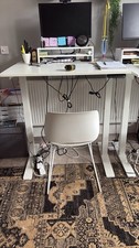 Fully Jarvis Electric Standing Desk 100x80cm White – Sit Stand Memory