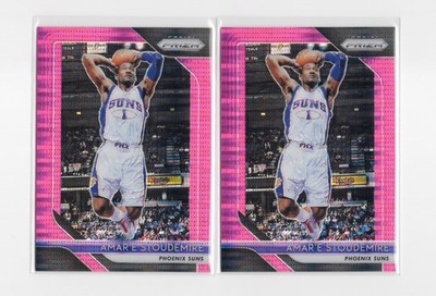 x2 Card 2018-2019 Panini Prizm Pink Pulsar Amar'e Stoudemire #/42